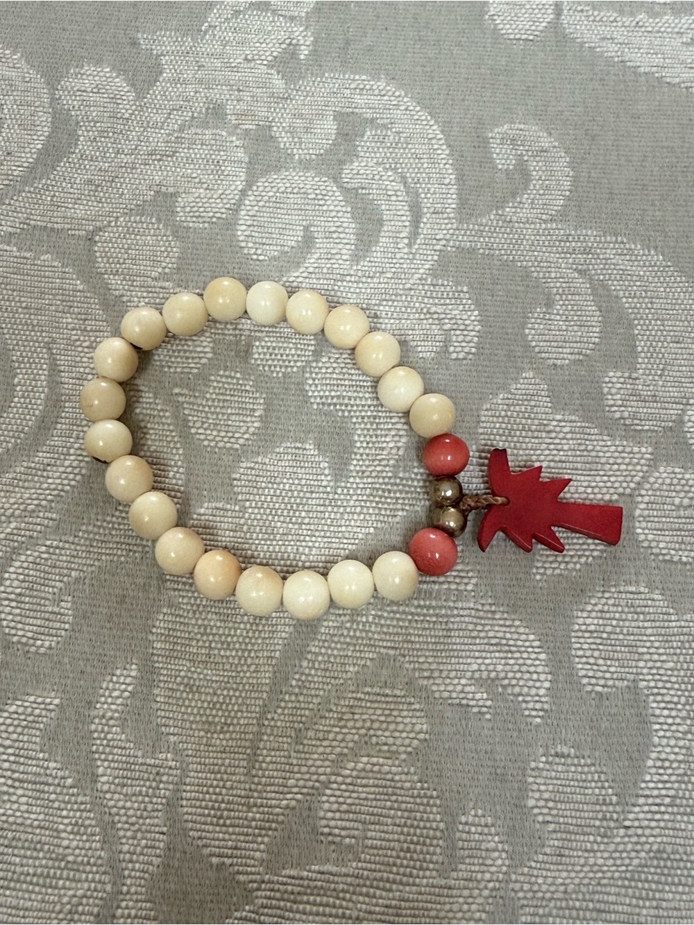 Tagua Beaded Bracelet with Palm Tree - Picture 5 of 7